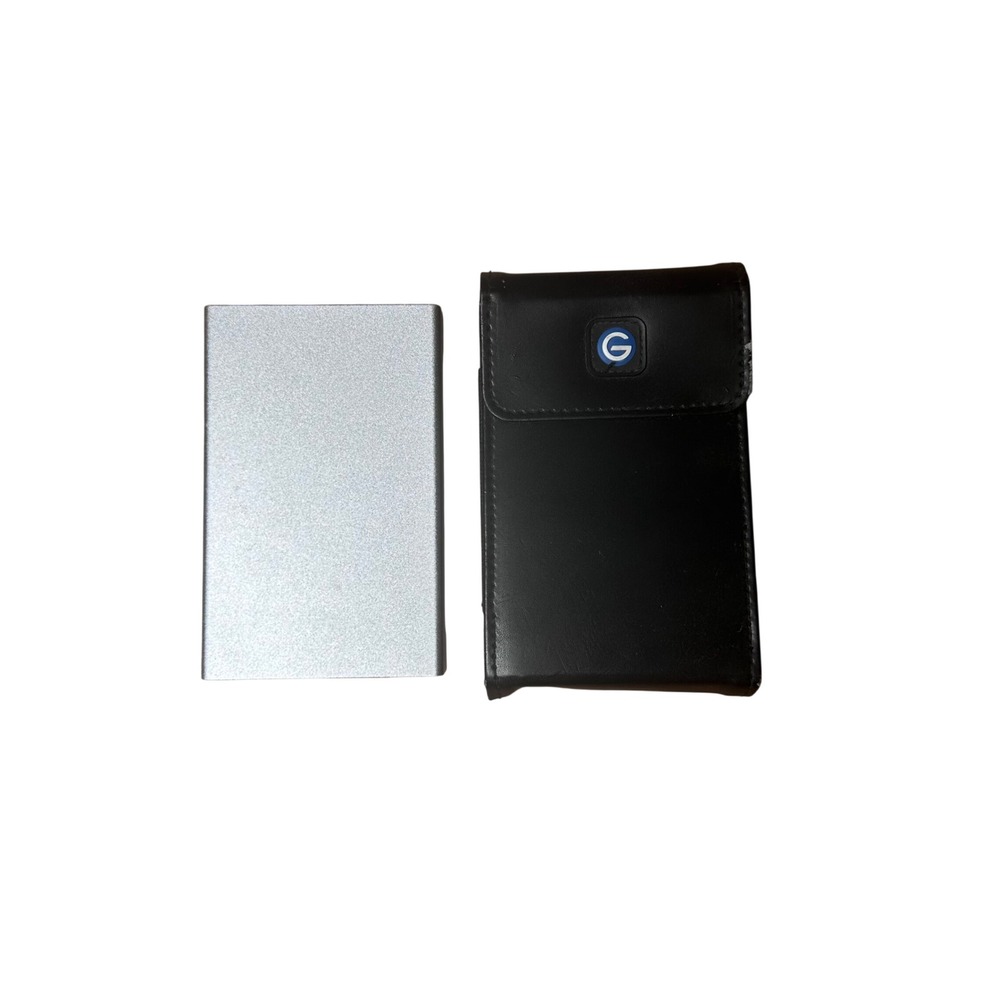 G-Technology G-DRIVE mini 1TB External Hard Drive Silver 0G02576 with Case